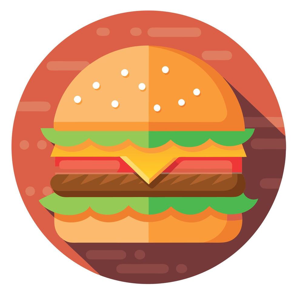 Beef hamburger in an upscale restaurant vector