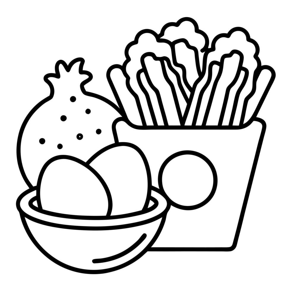 Deliciously indulgent meal with crispy fries succulent chicken and a perfectly fried egg on top vector