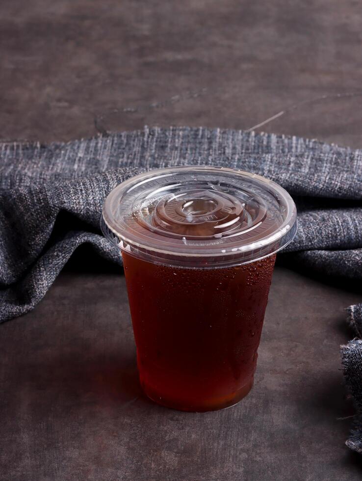 ice tea sweet cold cube beverage cup drink glass detox bar menu cool organic lemon leaf herb refresh photo