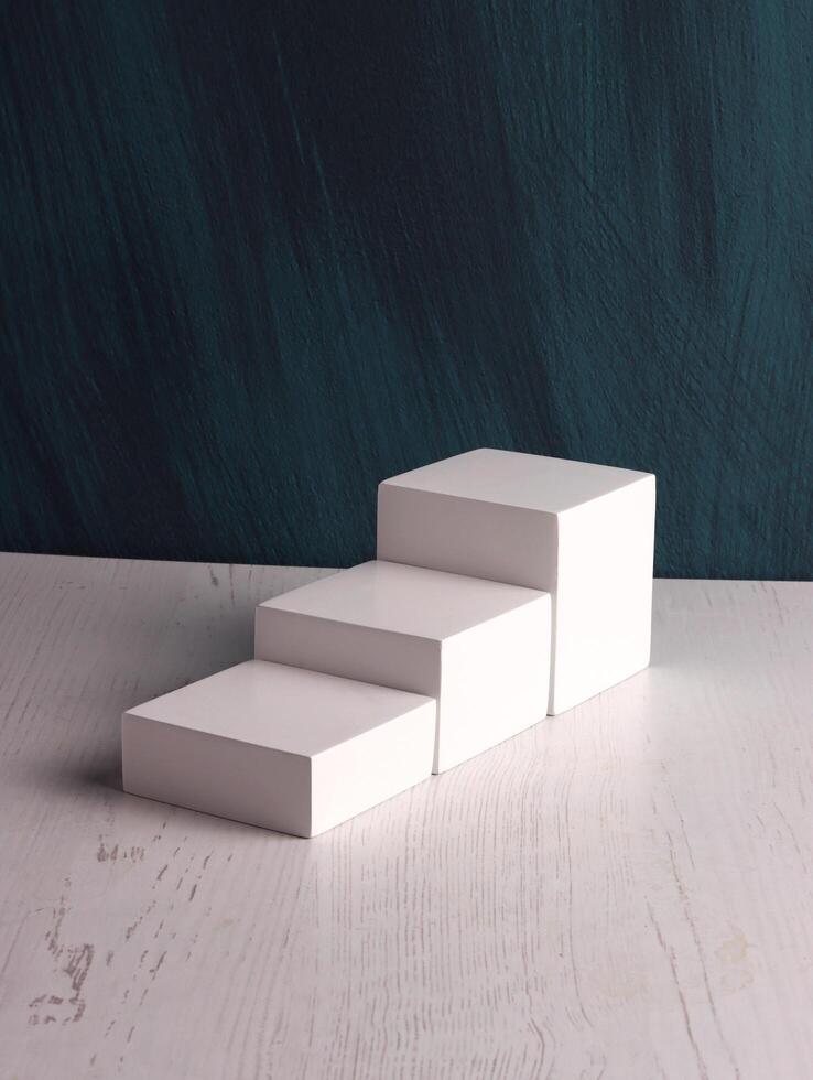 box mock up square photo product cube realistic white smart object packaging background board shadow