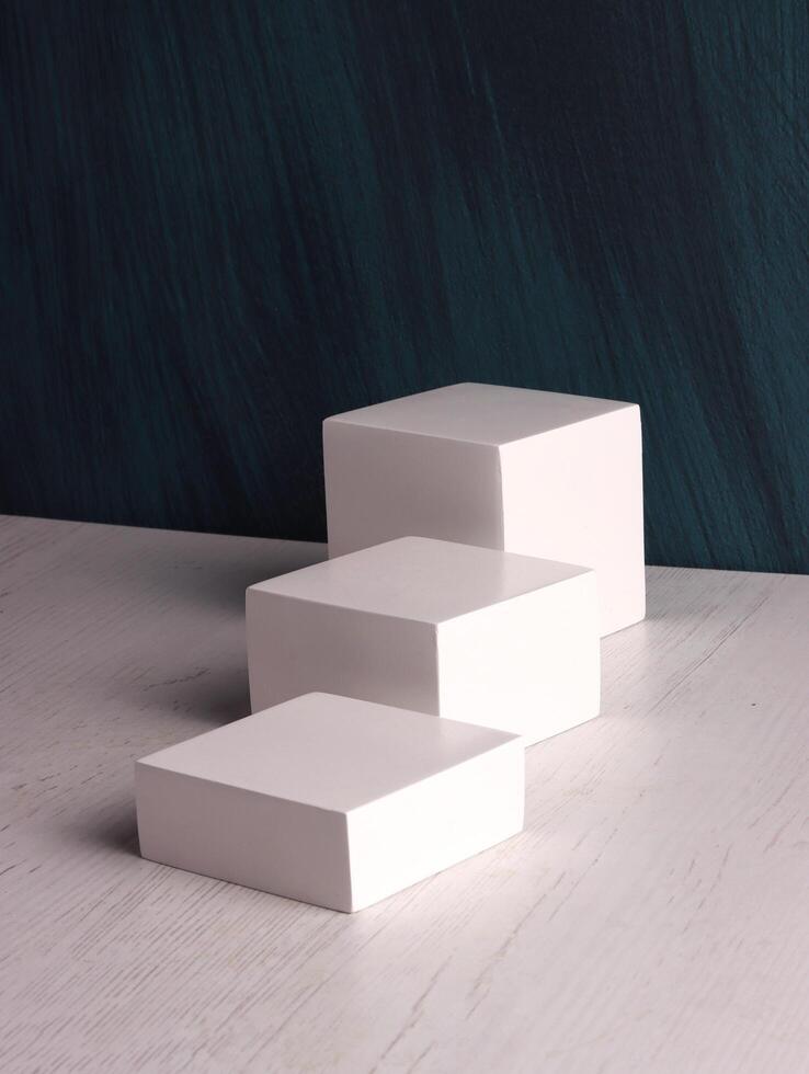 box mock up square photo product cube realistic white smart object packaging background board shadow