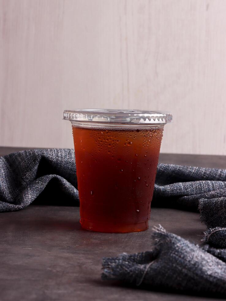 ice tea sweet cold cube beverage cup drink glass detox bar menu cool organic lemon leaf herb refresh photo