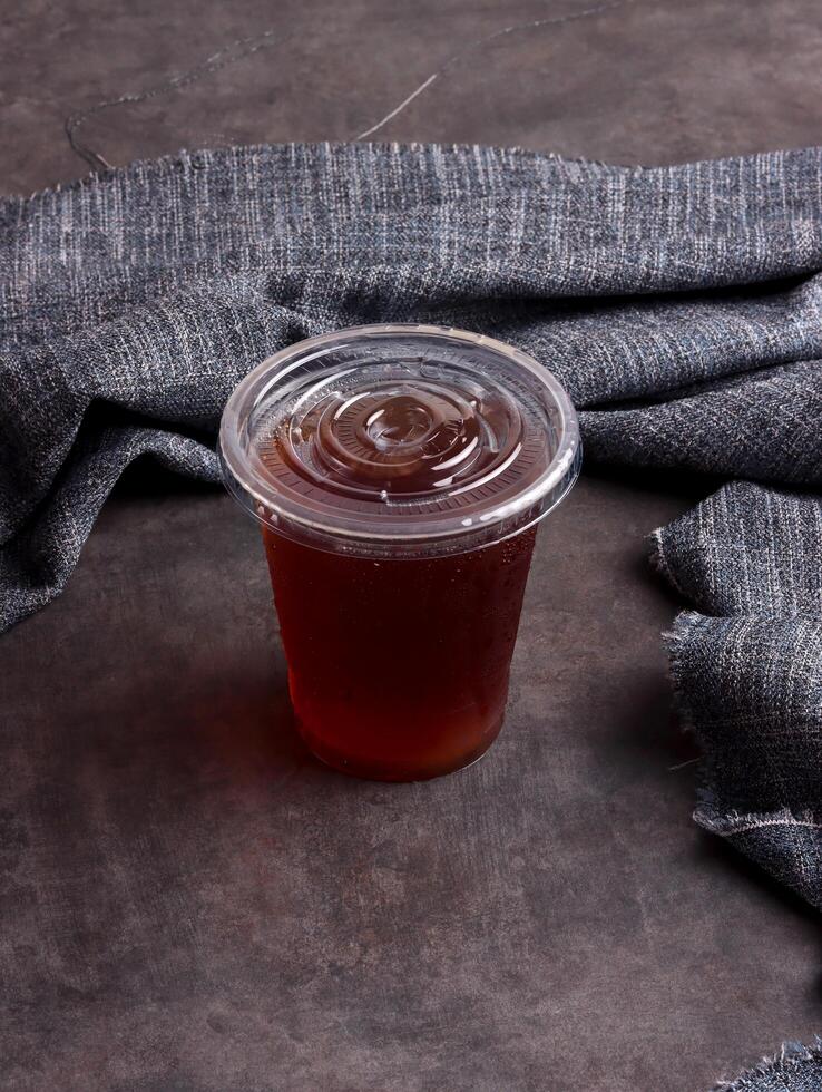 ice tea sweet cold cube beverage cup drink glass detox bar menu cool organic lemon leaf herb refresh photo