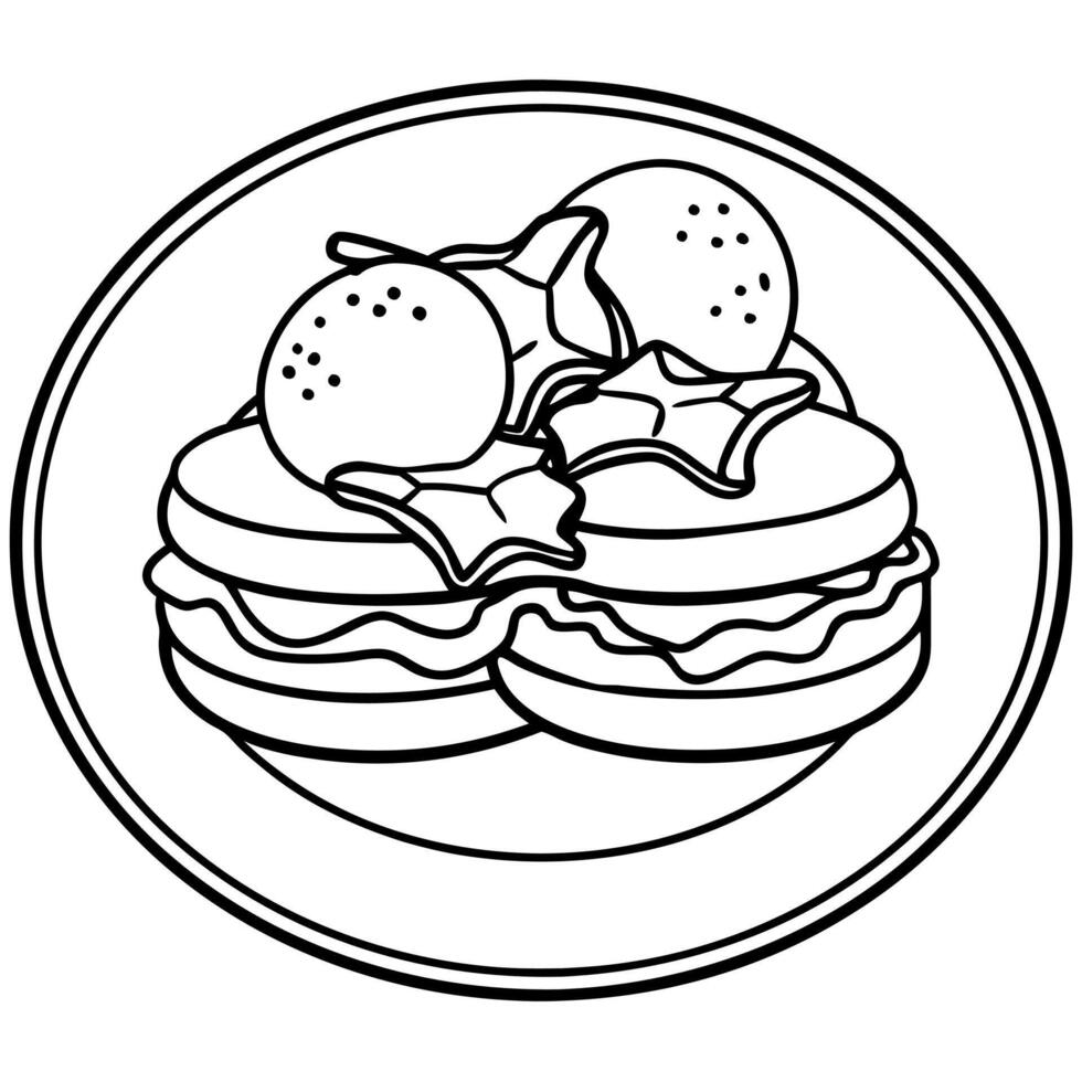 Club sandwich with chicken breast bacon tomato cucumber and herbs. Creative Banner. Copyspace image vector