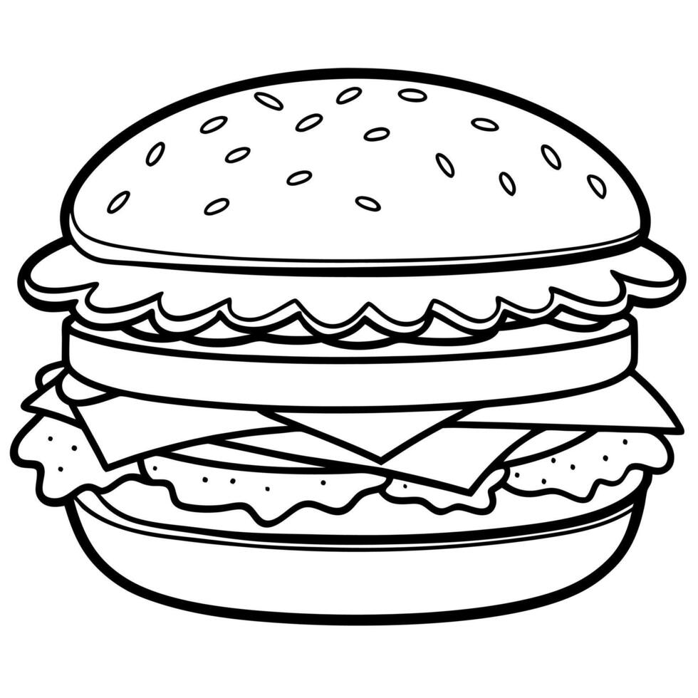 Burgers set looks delicious clear look isolated on white background or transparent background vector