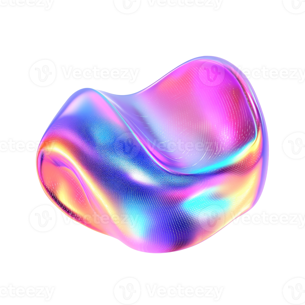 Colorful abstract design with a smooth wave shape transparent png