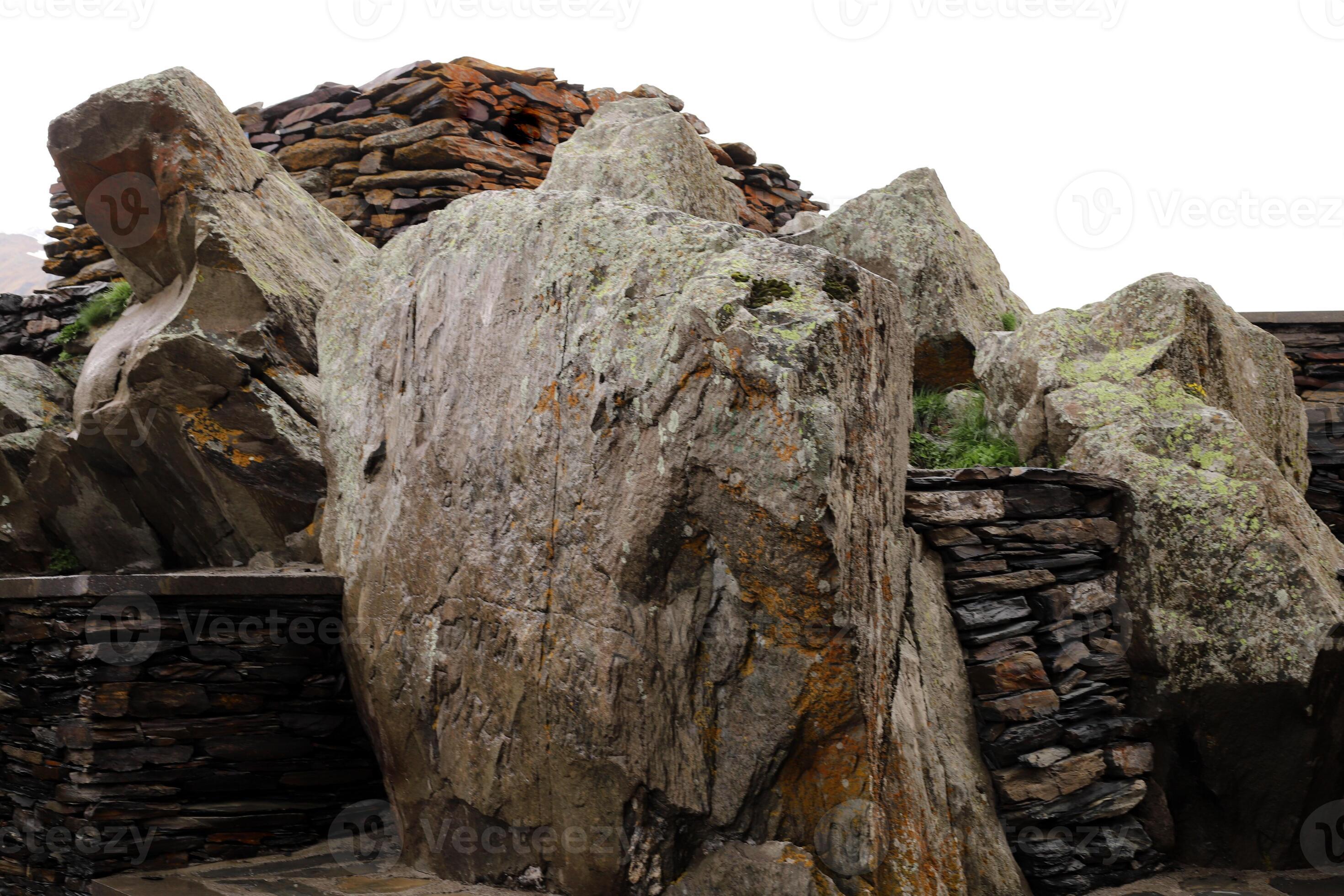 Texture and structure of stone and concrete. Natural background ...