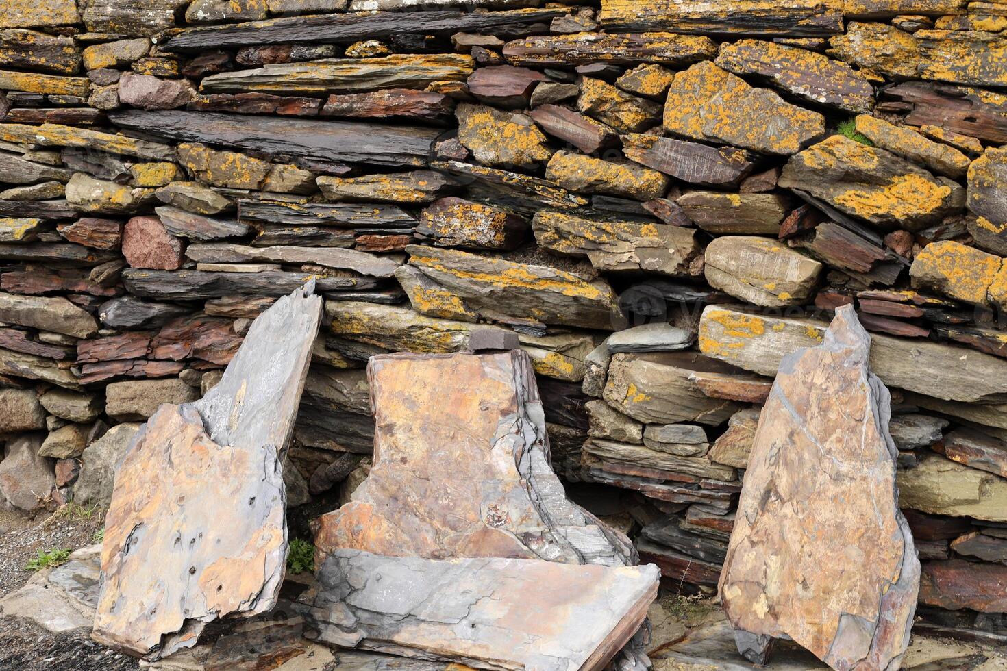 Texture and structure of stone and concrete. Natural background ...
