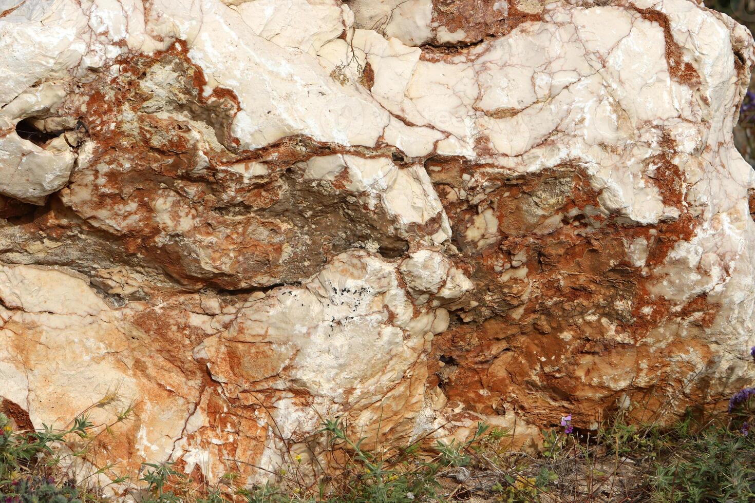 Texture and structure of stone and concrete. Natural background. photo