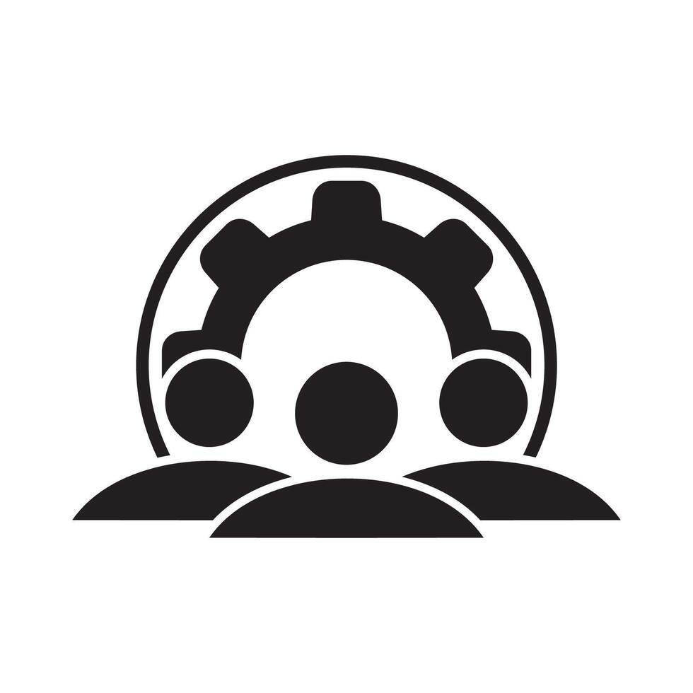 team management icon design. organization sign and symbol. vector