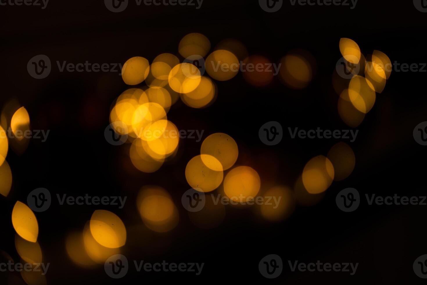 christmas lights in the dark blur happy new year photo