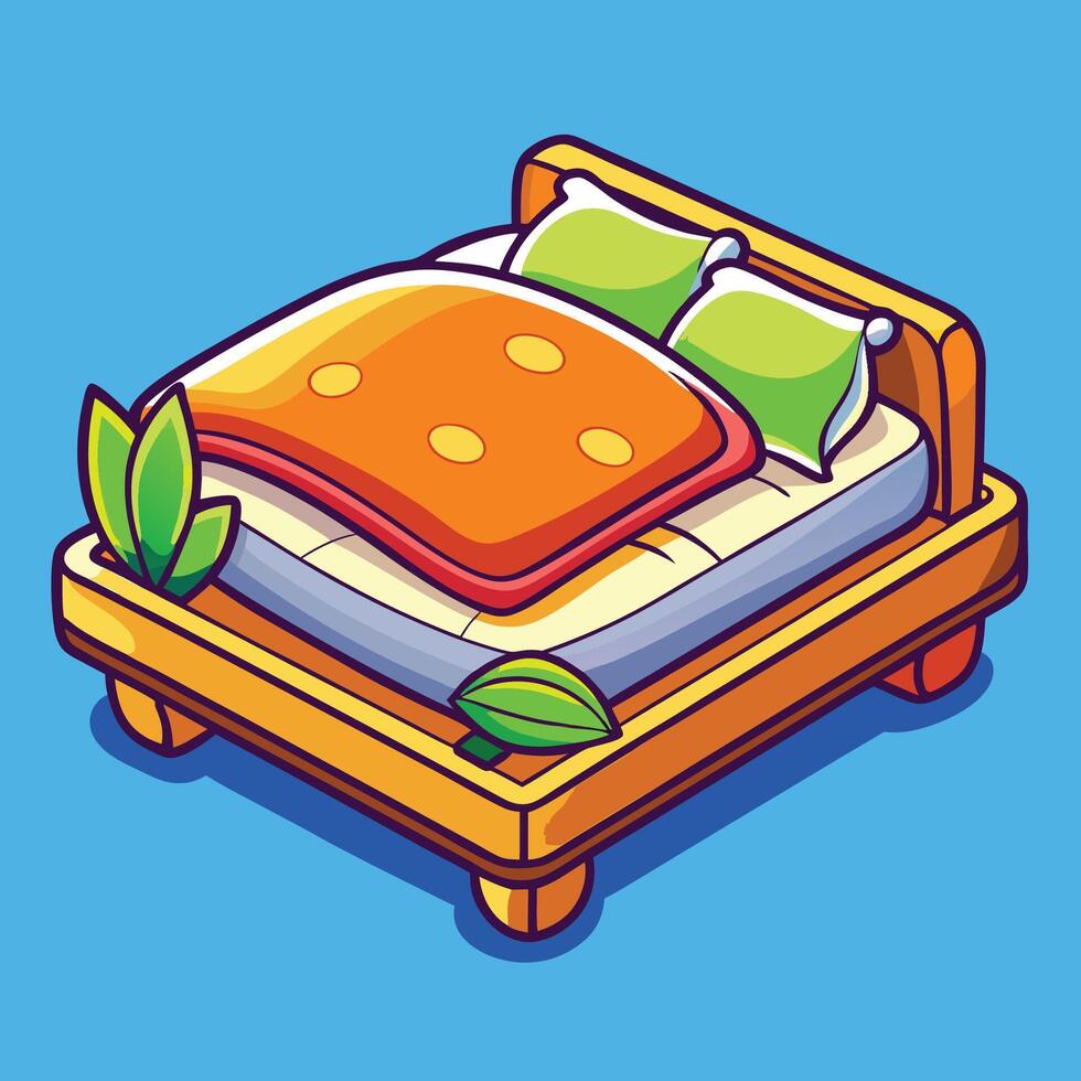 Bed icon illustration vector