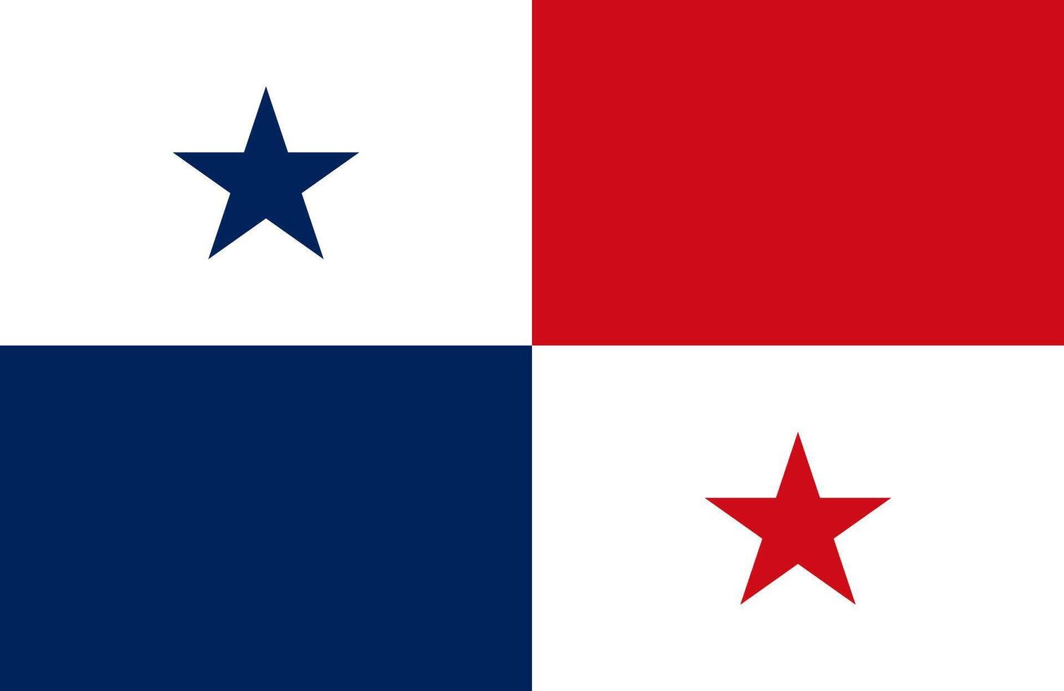 Panama flag. Flag of Panama sign isolated. National flag of Panama flat symbol icon for printing of any size. EPS 10 vector