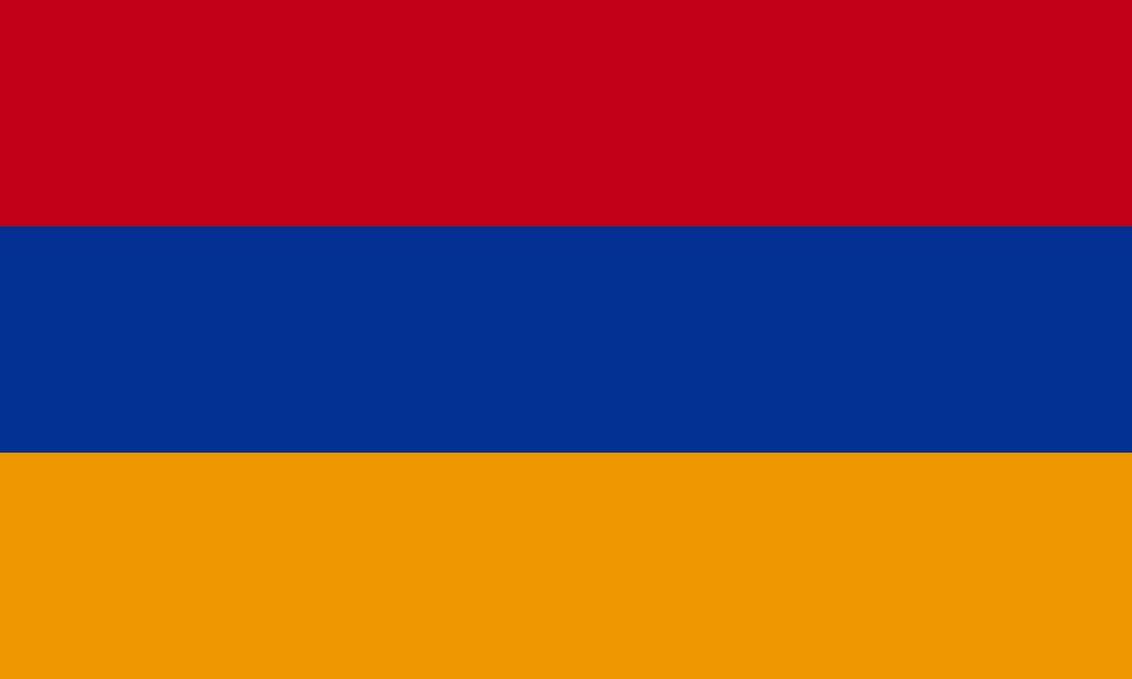 Armenia flag. Flag of Armenia sign isolated. National flag of Armenia flat symbol icon for printing of any size. EPS 10 vector