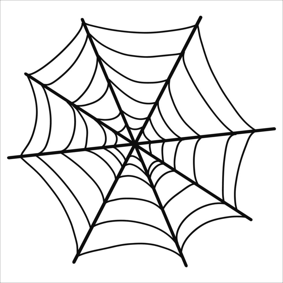 Spider web illustration vector