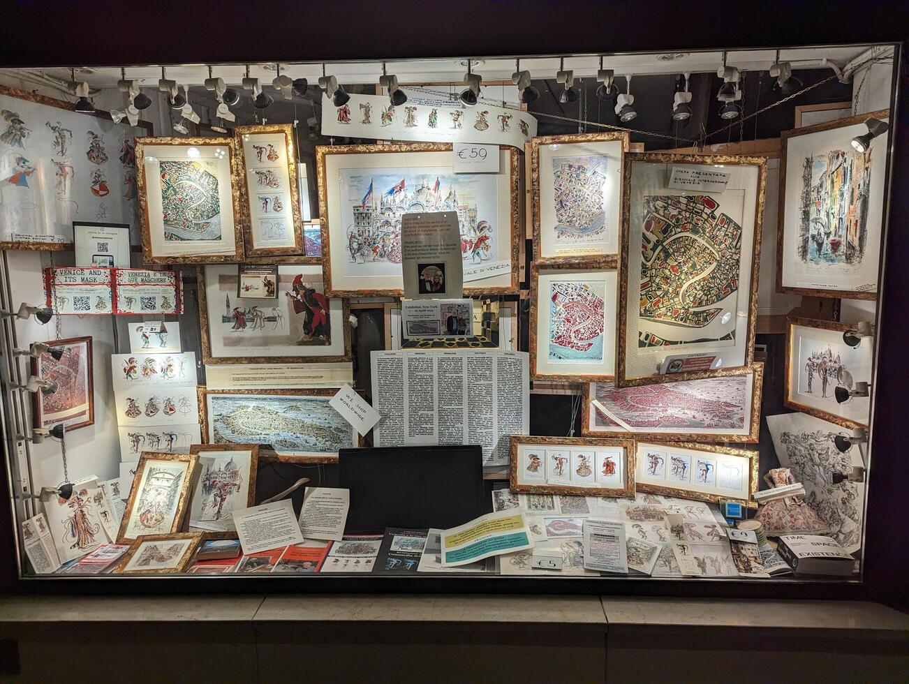 A mapping gallery, Venice, Italy on 17-06-2023 photo