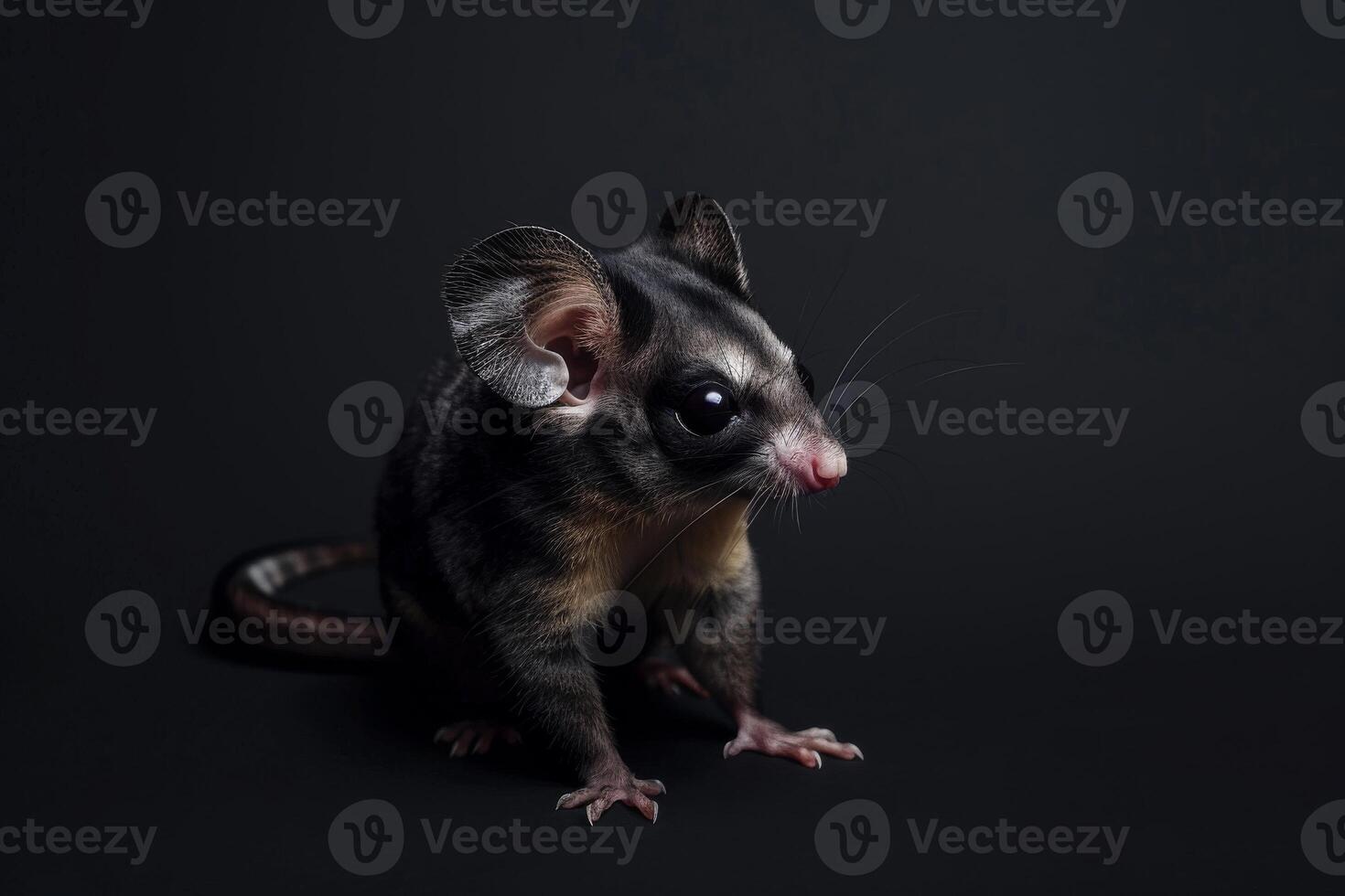 A small animal with long ears and a long tail photo