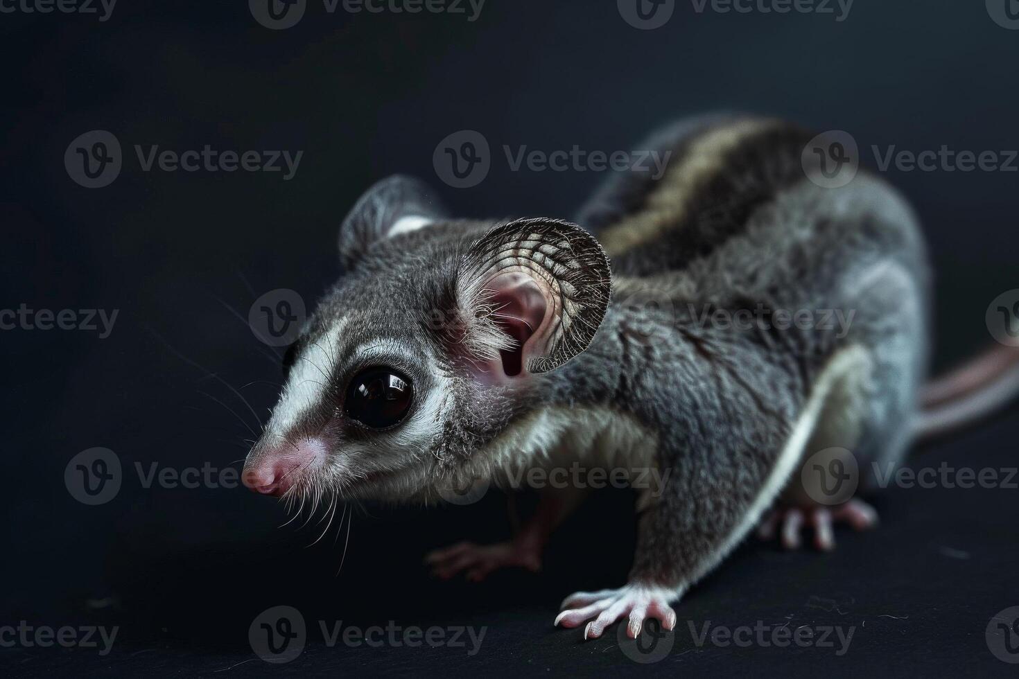A small animal with big eyes and long ears photo