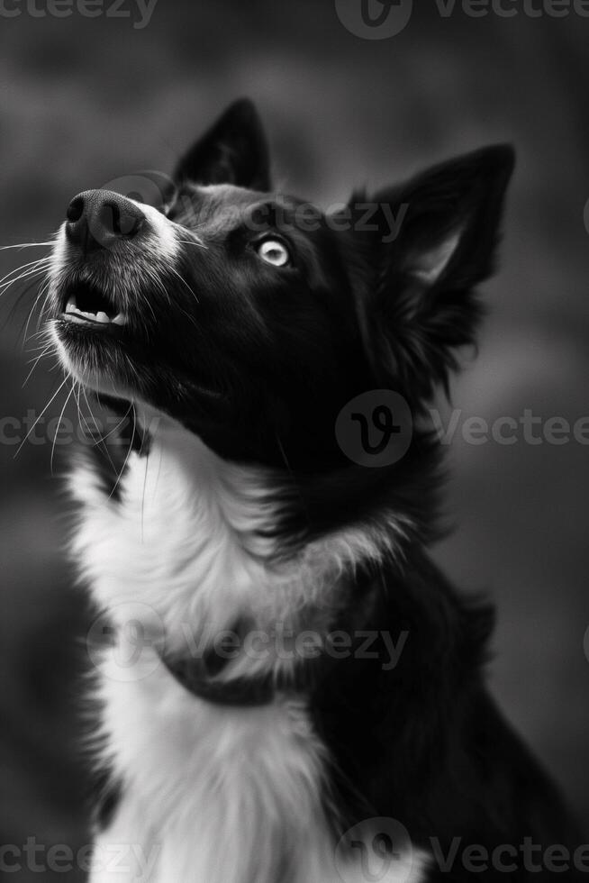 Beautiful realistic photo of a dog closeup portrait