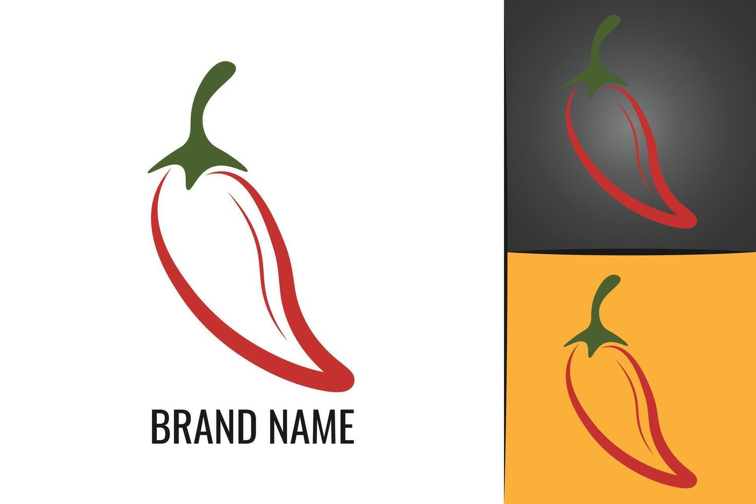 Red hot chili pepper logo. Spicy vegetables chile peppers logotype vector