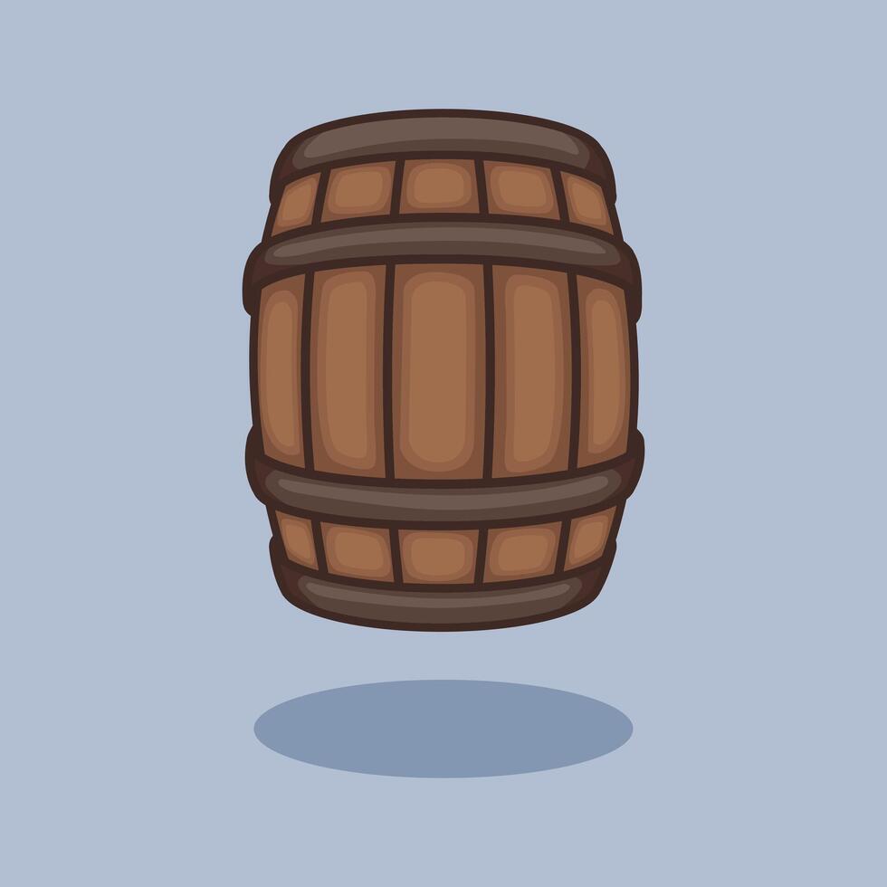 illustration Barrel. design Barrel. Barrel Cartoon design illustration and icon for website, digital and print vector