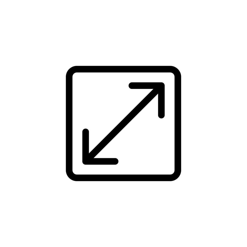 Expand icon. Maximize vector