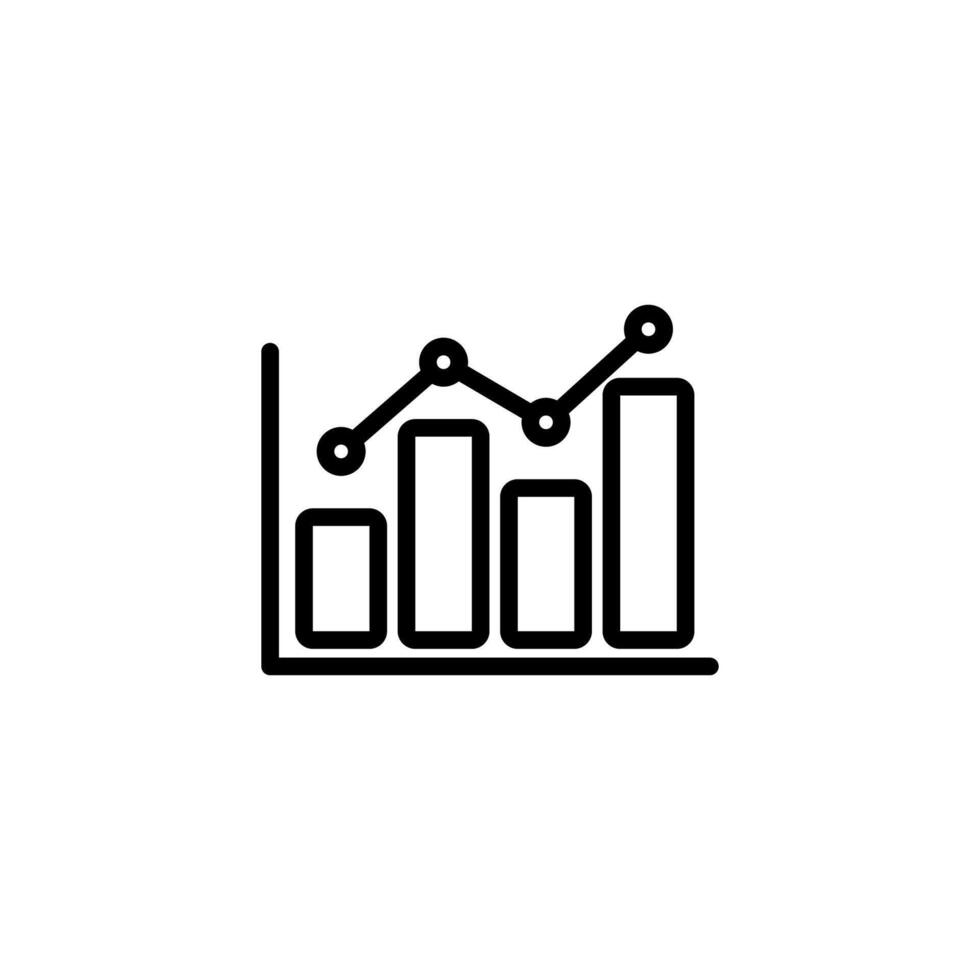 Graph icon. Business graph icon vector