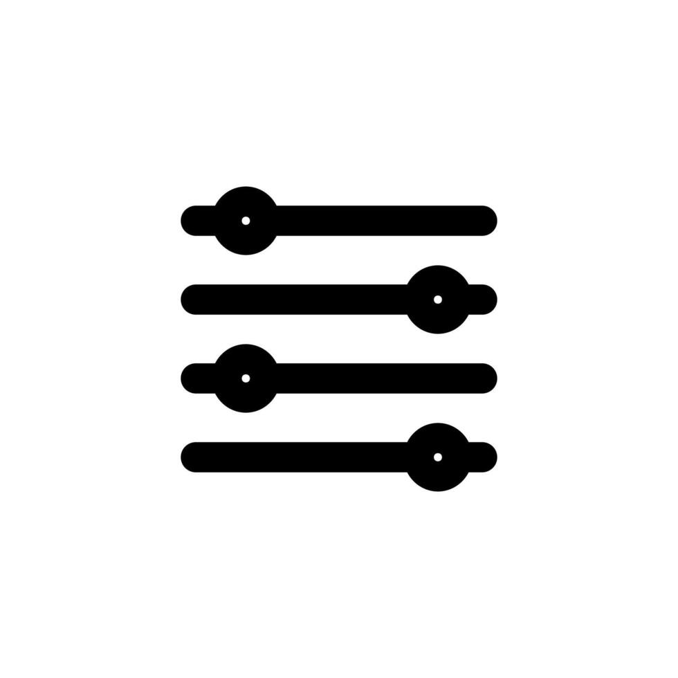 Equalizer icon. Setting icon vector