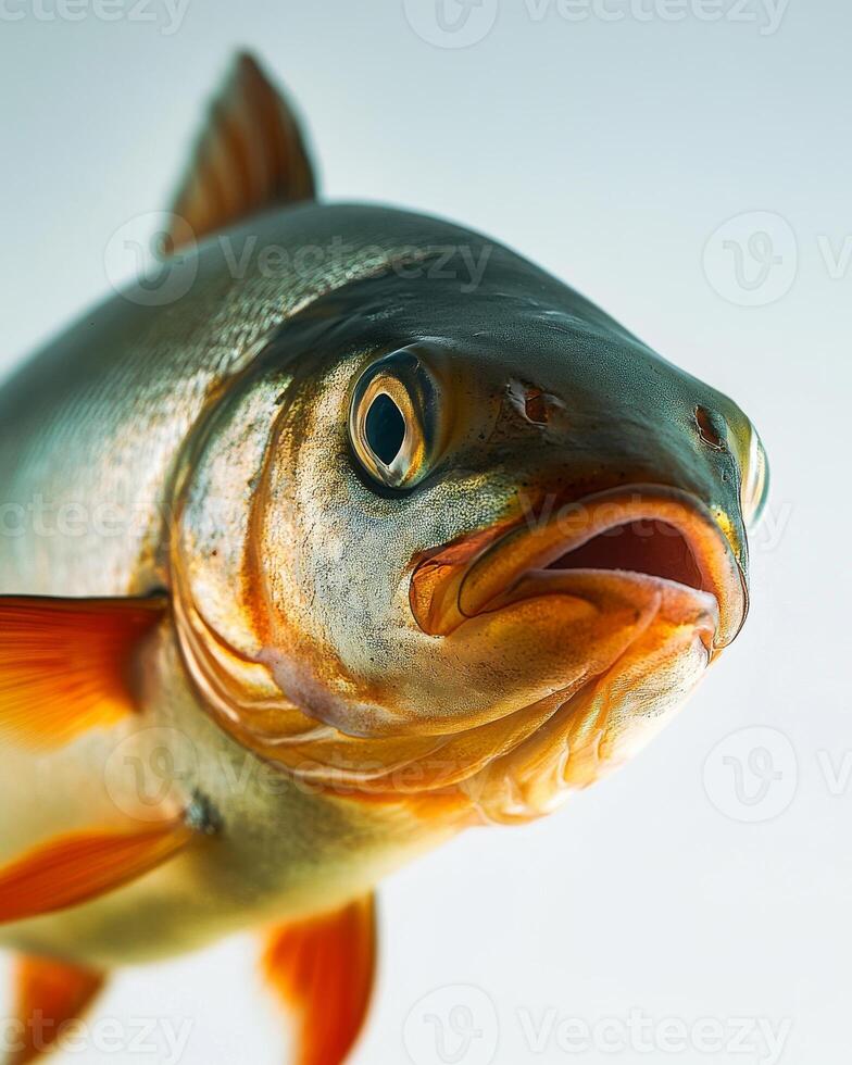 Mystic Portrait of Pangasius Fish in studio photo