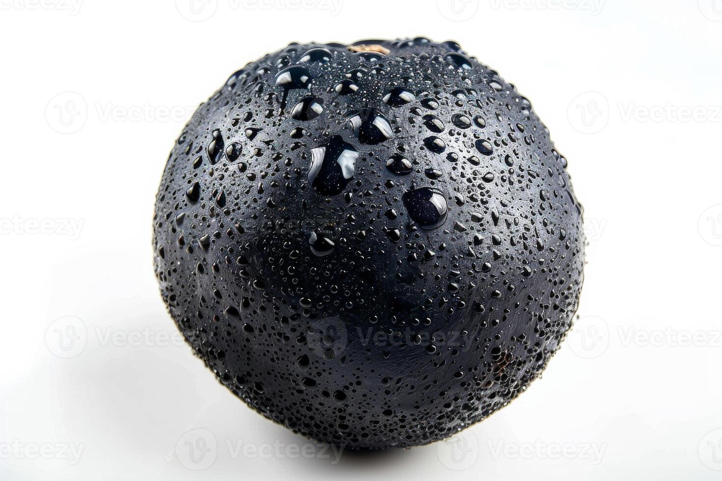 Avocado with water droplets on white background photo