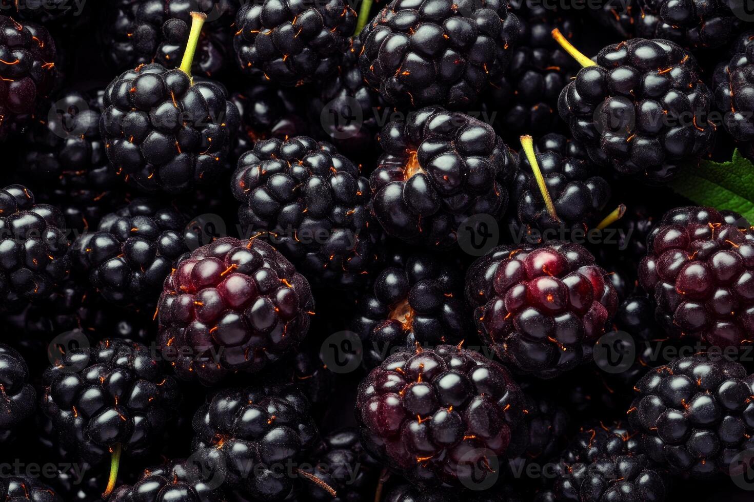 Blackberries are shown in this photo