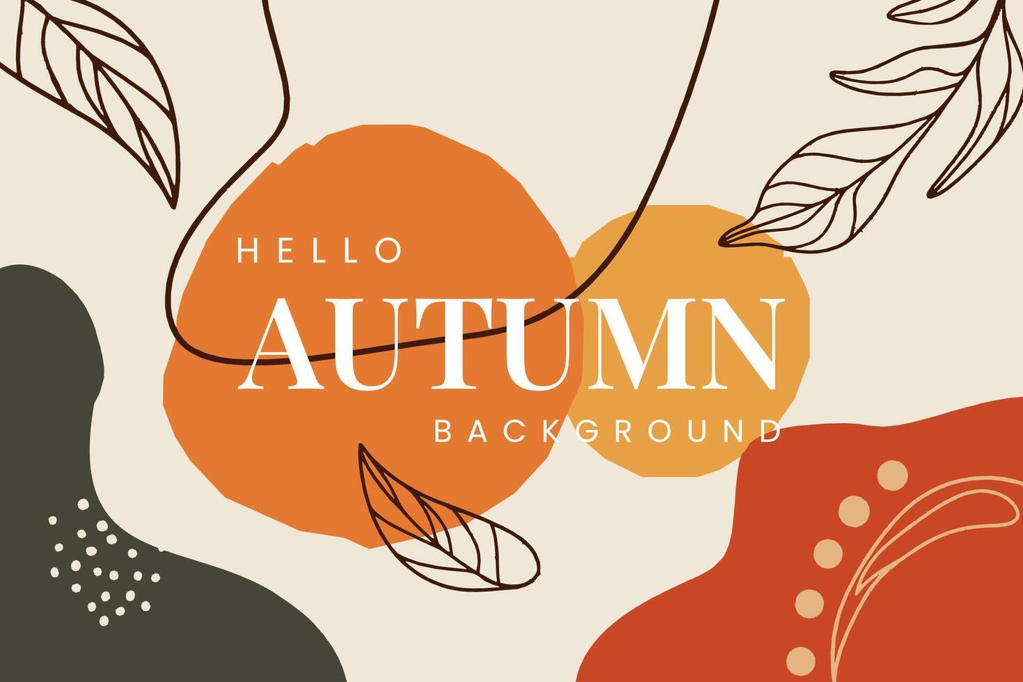 Embrace the warmth and coziness of autumn with this modern abstract artwork. Perfect for seasonal branding or creative projects vector