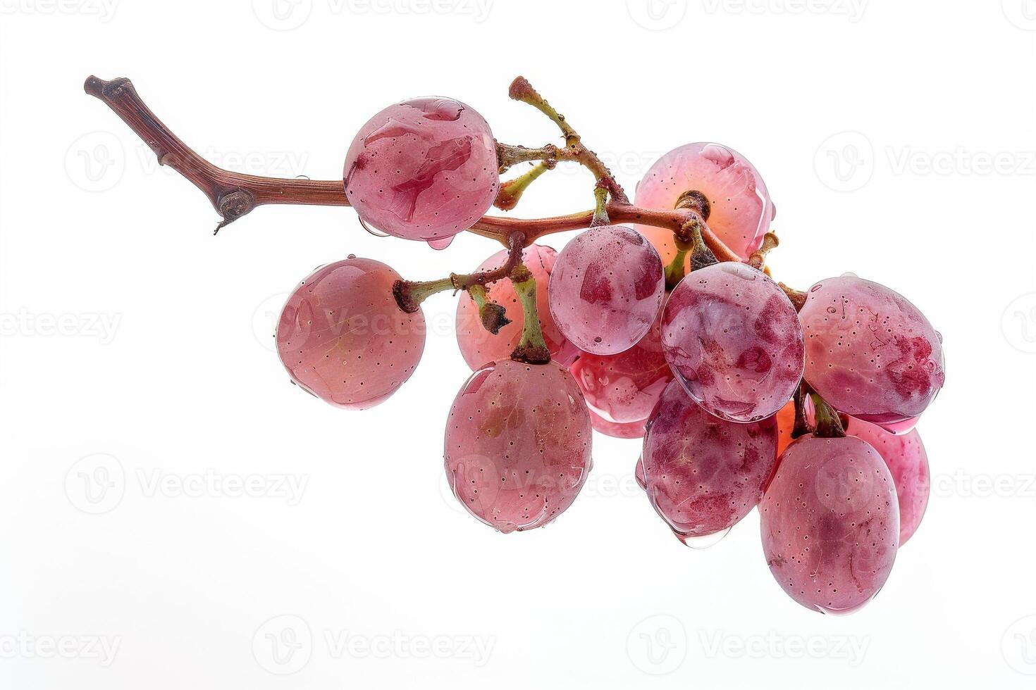 A bunch of grapes on a white background photo