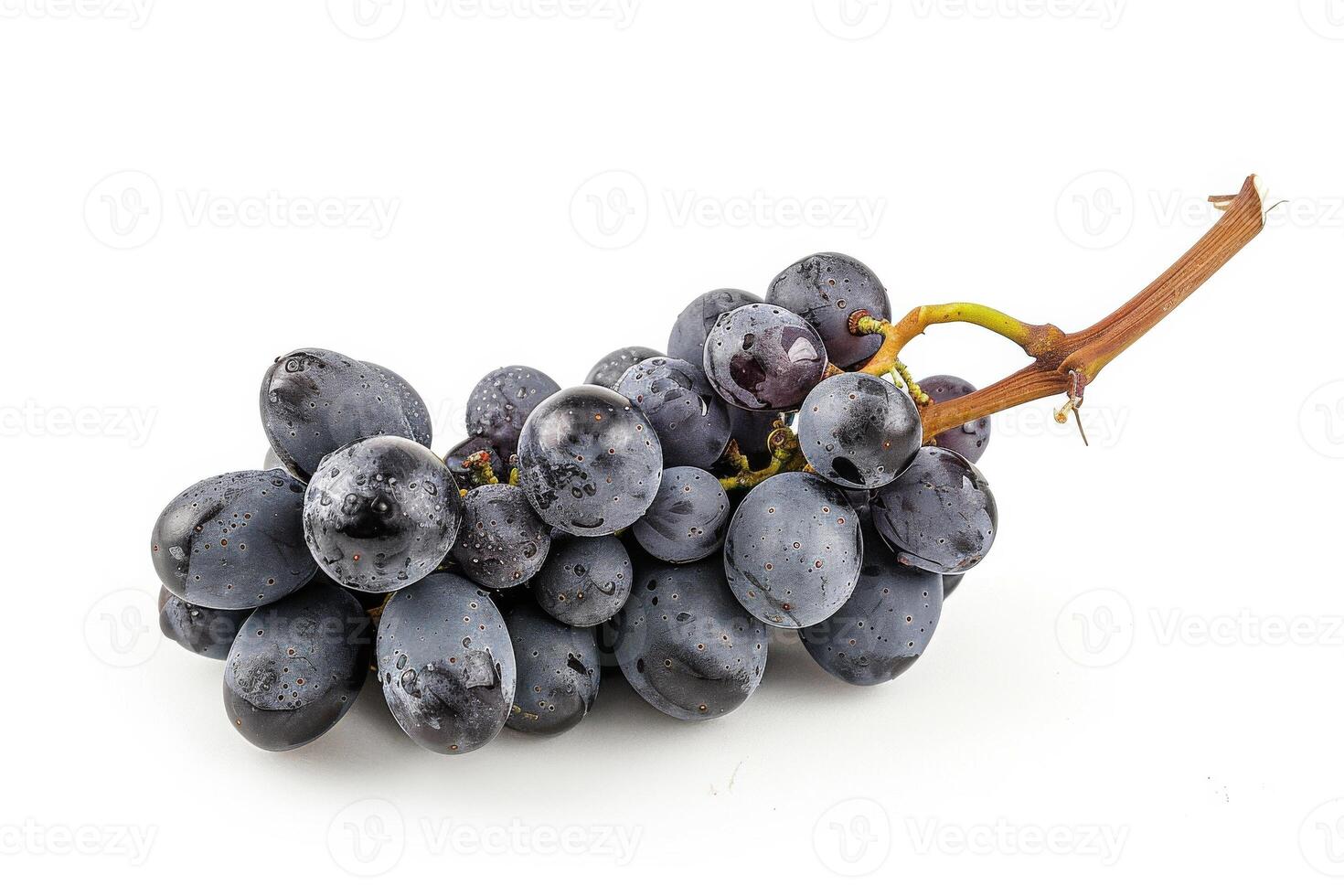 A bunch of grapes on a white background photo