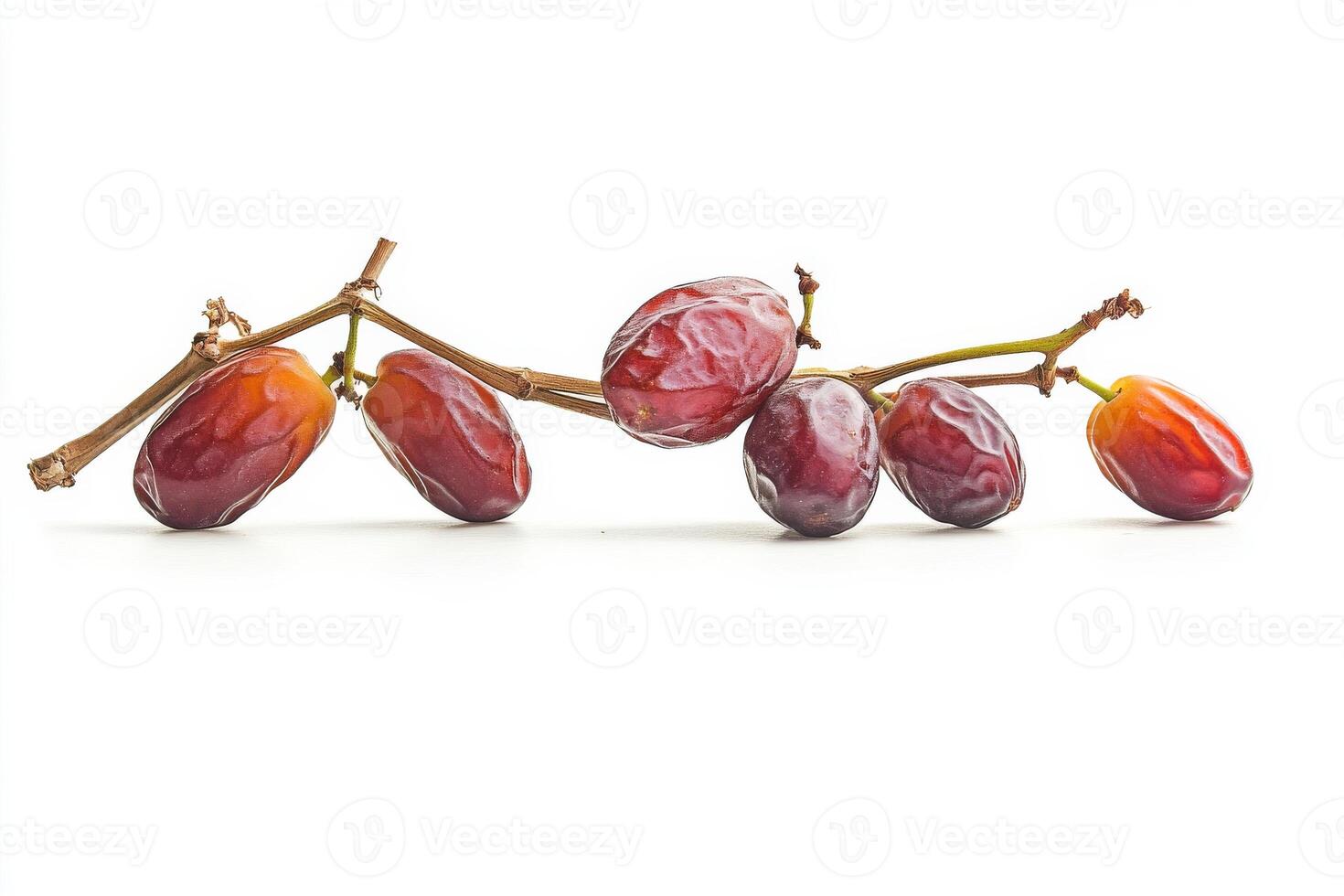 A bunch of grapes on a white background photo