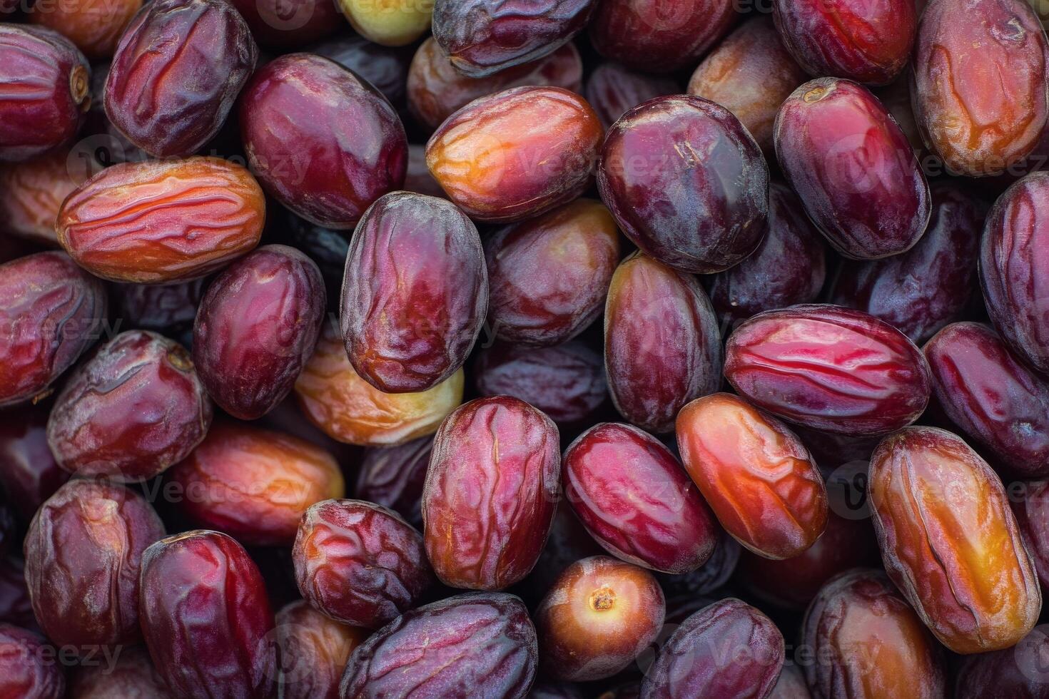 A close up of a bunch of dates photo