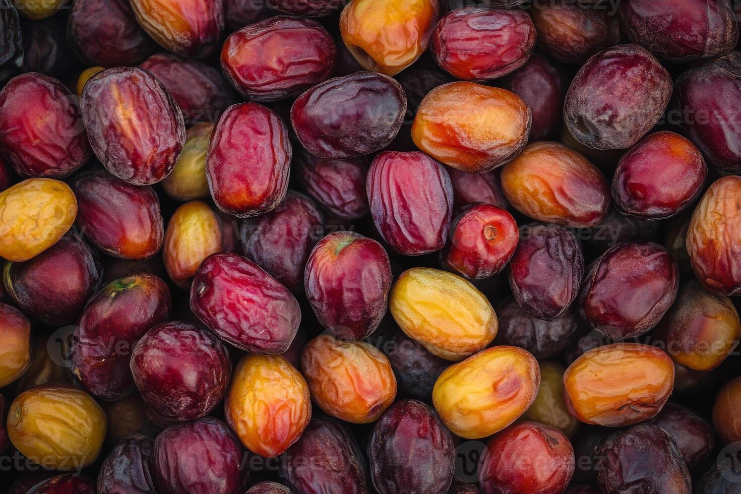 A close up of a bunch of dates photo
