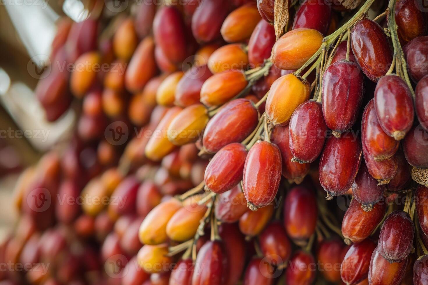 Date palm fruit on a tree photo