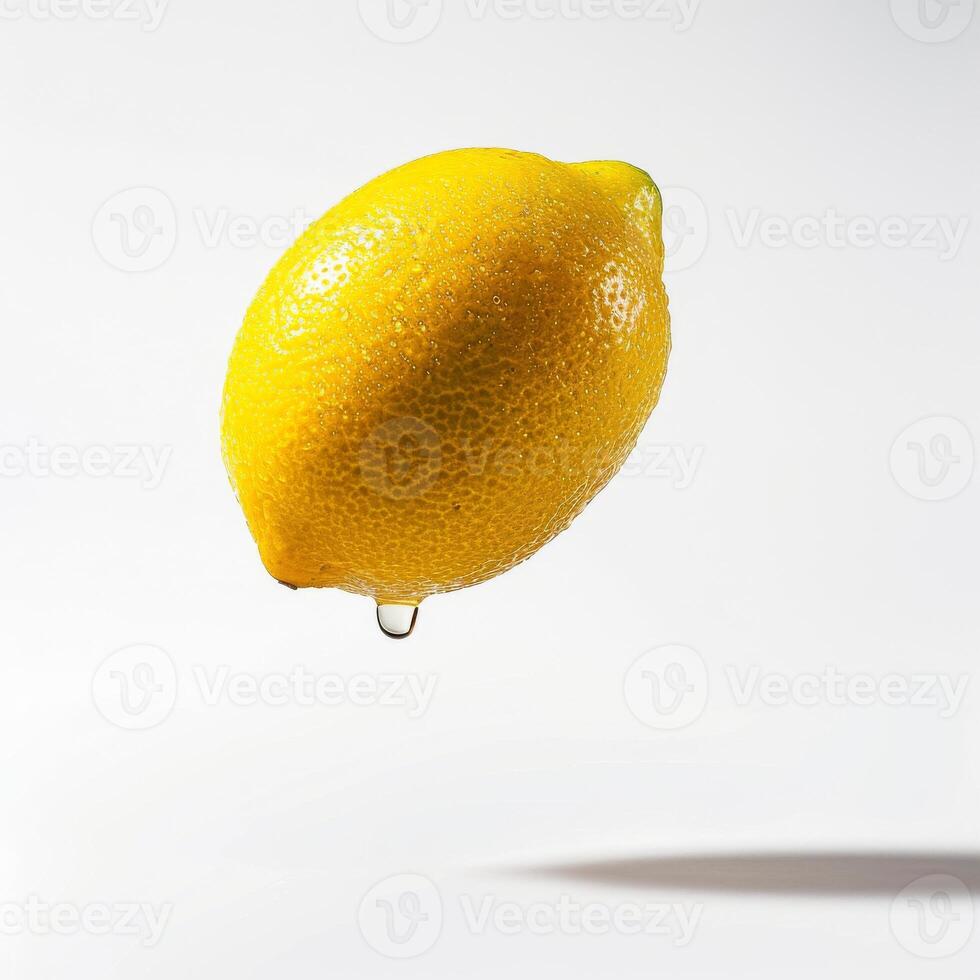A lemon is falling photo