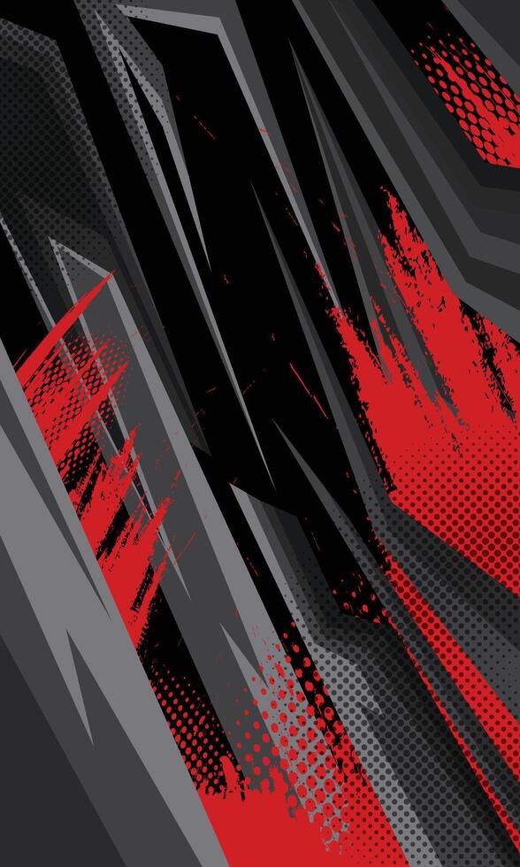 Abstract geometric stripes textured racing background vector
