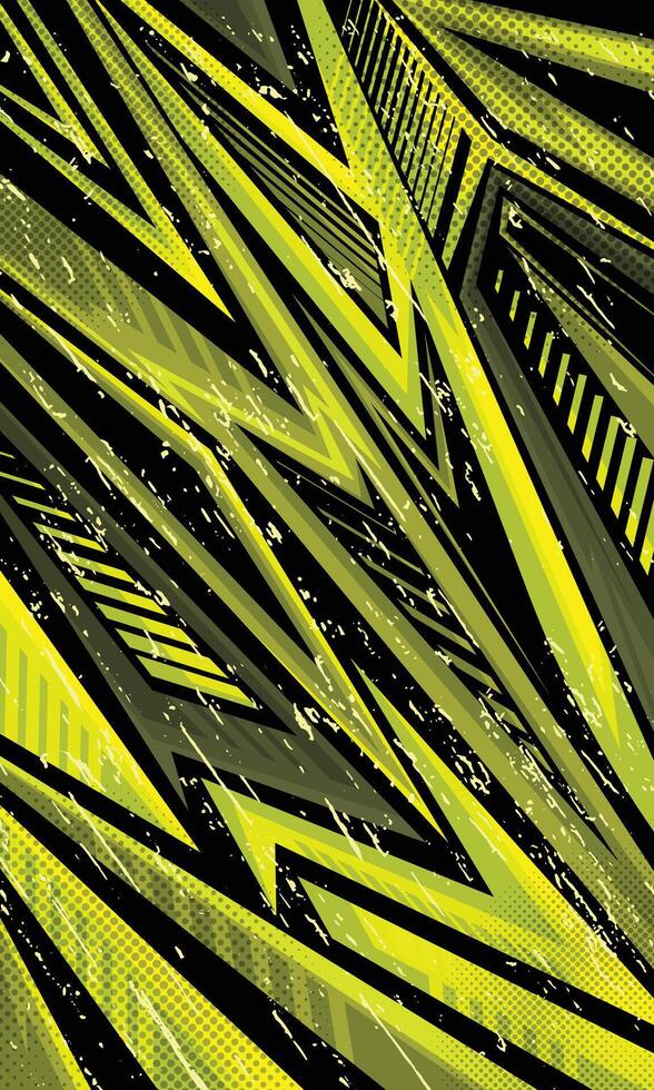 Abstract geometric stripes green background for sports jersey camouflage vector