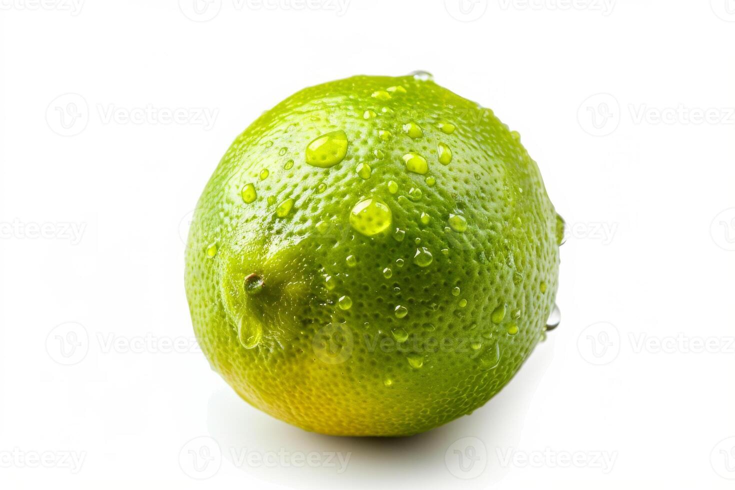 A lime with water droplets on it photo