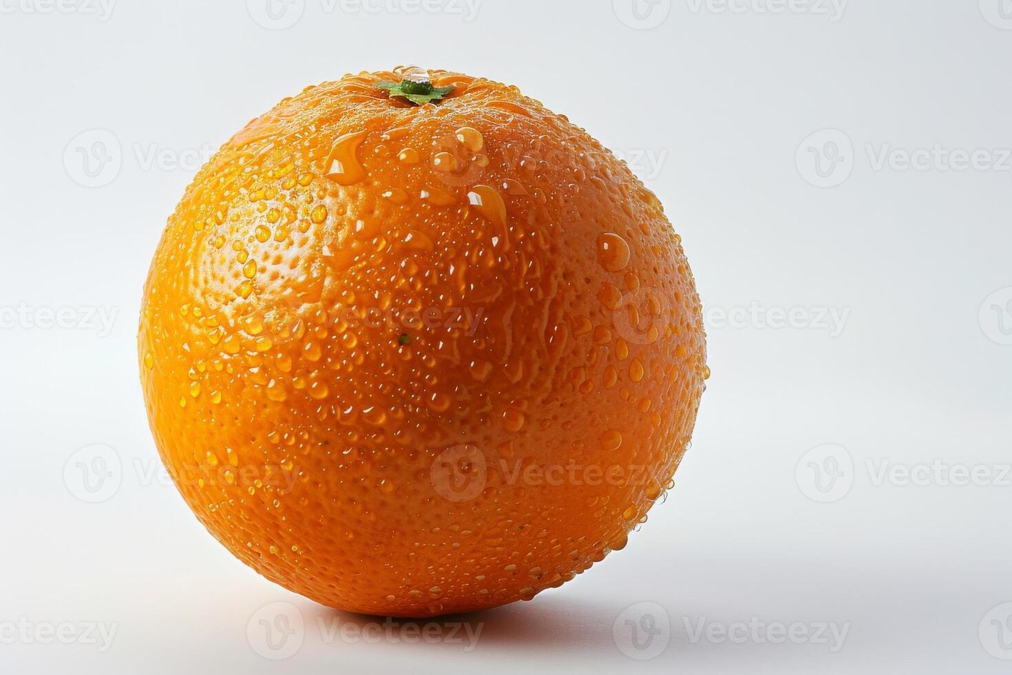 A large orange with water droplets on it photo