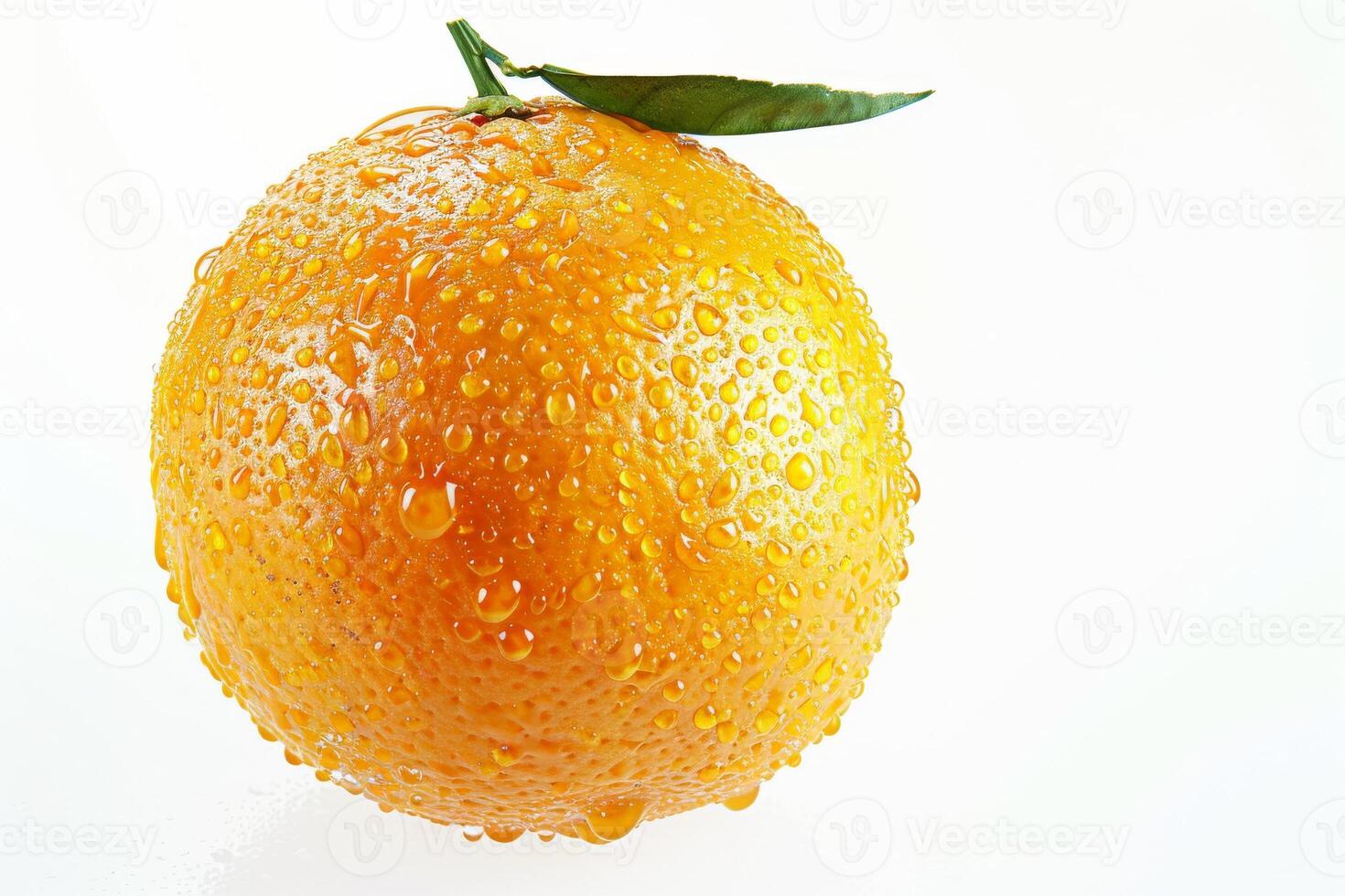 Orange with water droplets photo