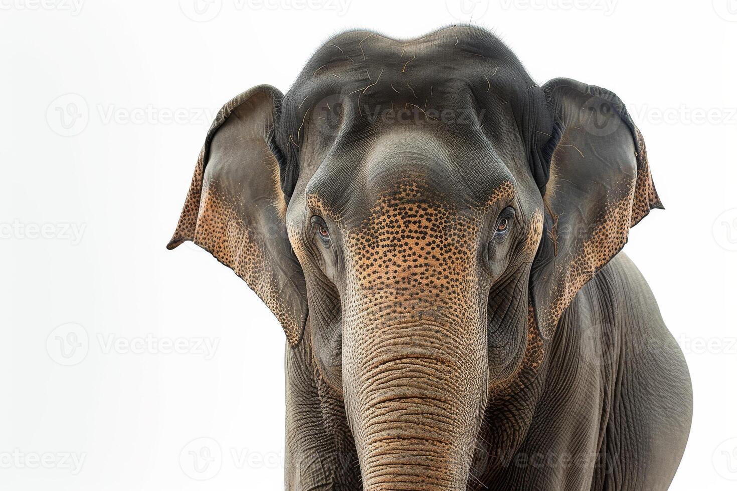 An elephant with a white background photo