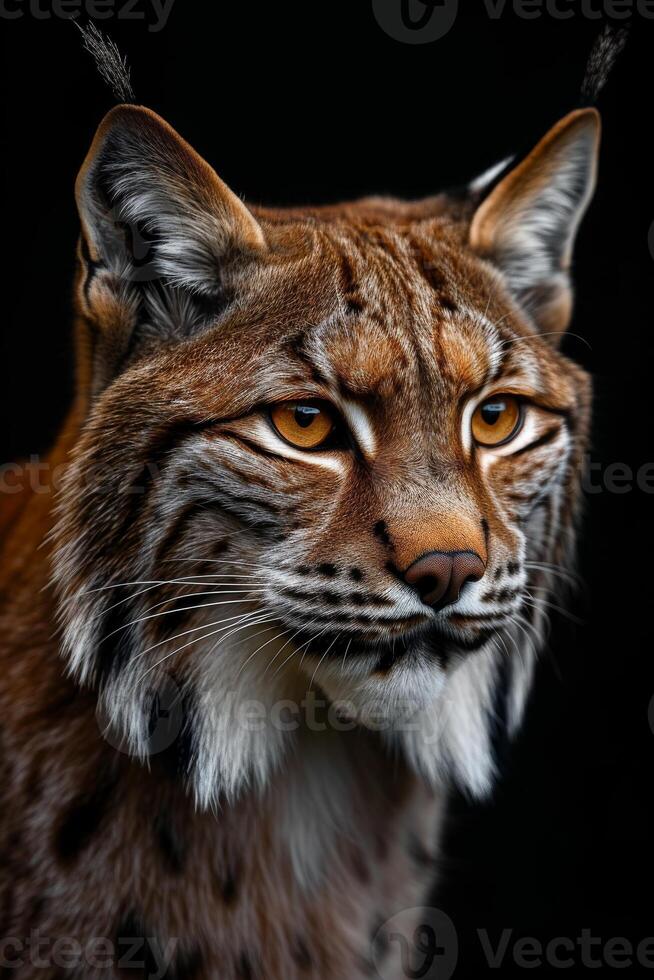 A lynx is looking at the camera photo