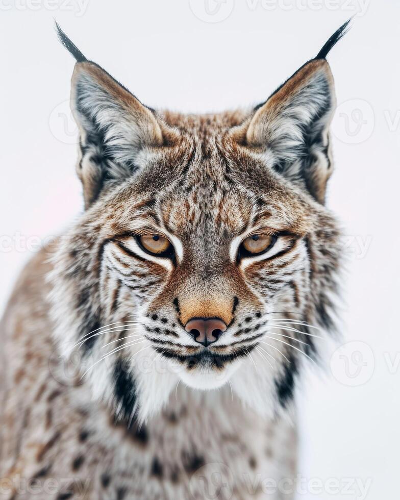 A lynx is looking at the camera photo