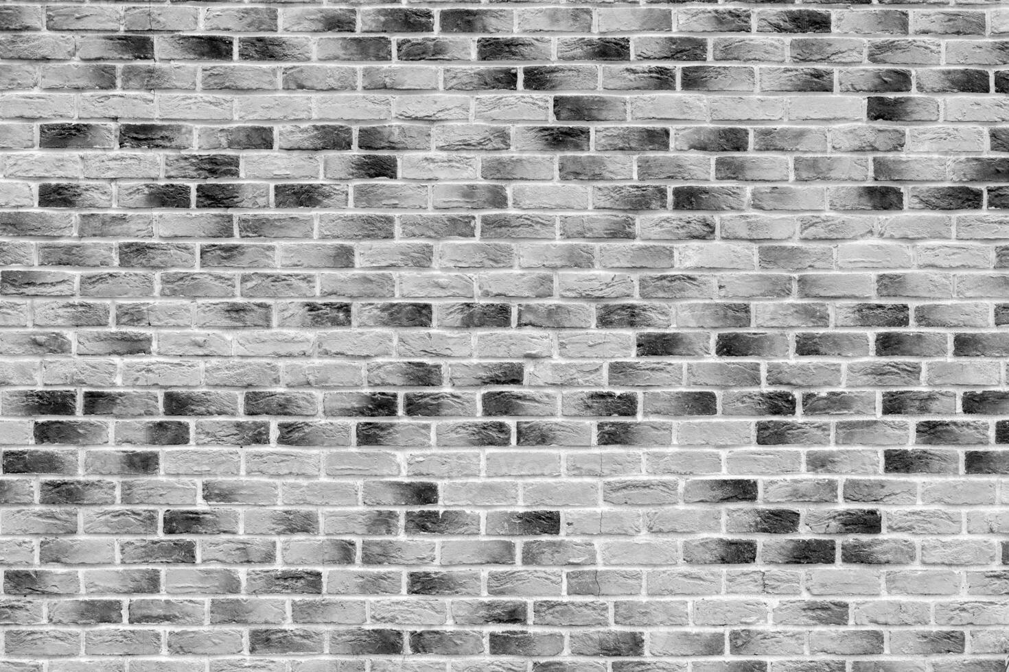 White brick wall. Loft interior design. Architectural background. photo