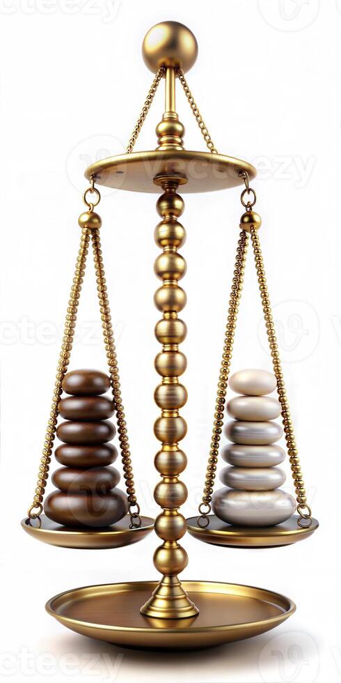 Libra as a symbol of justice, equilibrium and balance. photo