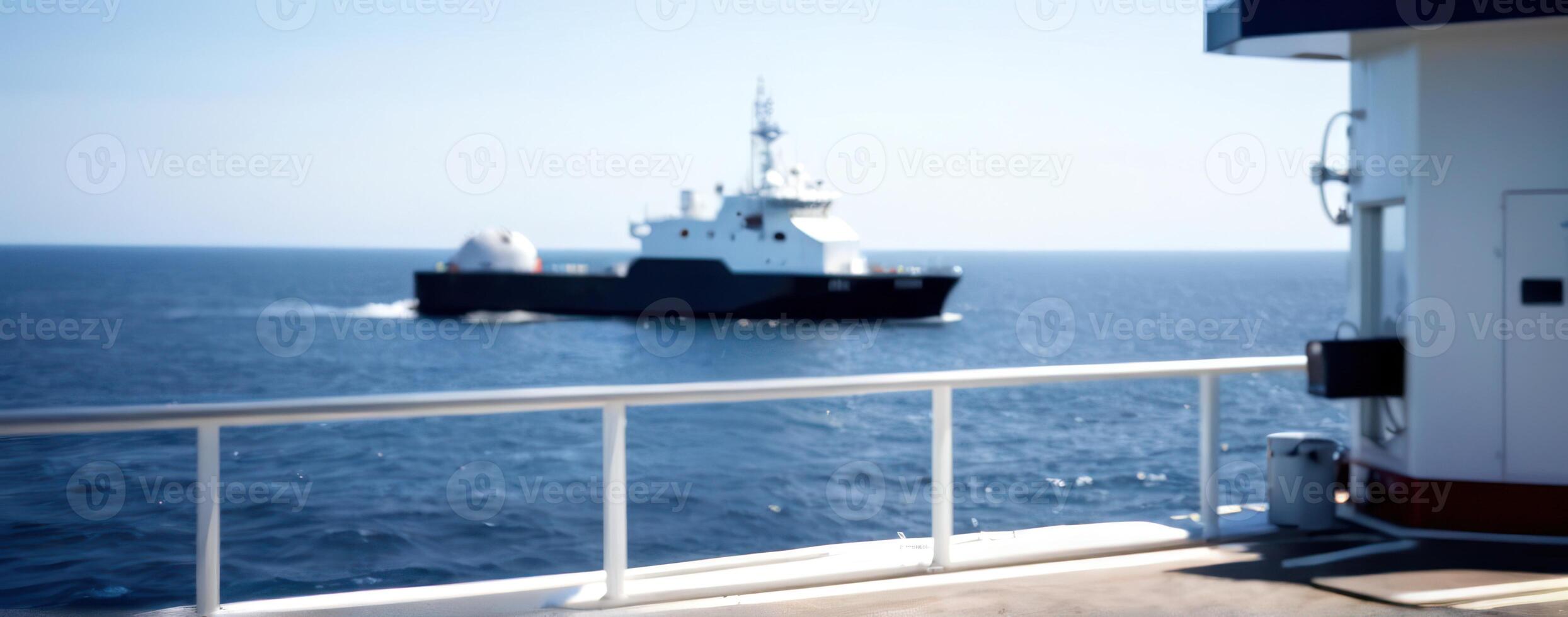 A boat is in the water photo